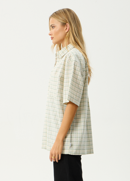 AFENDS Mens Legacy - Short Sleeve Shirt - Boa Check