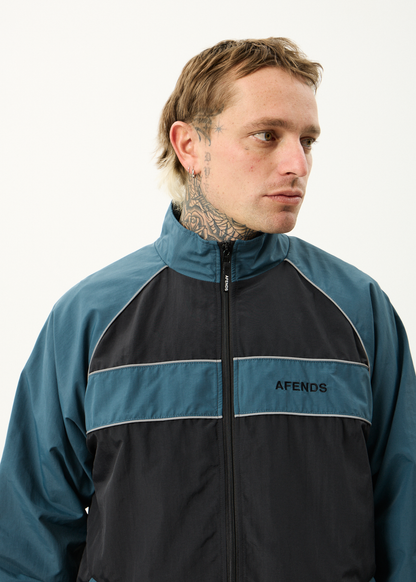 AFENDS Mens Spicy - Sports Spray Jacket - Black