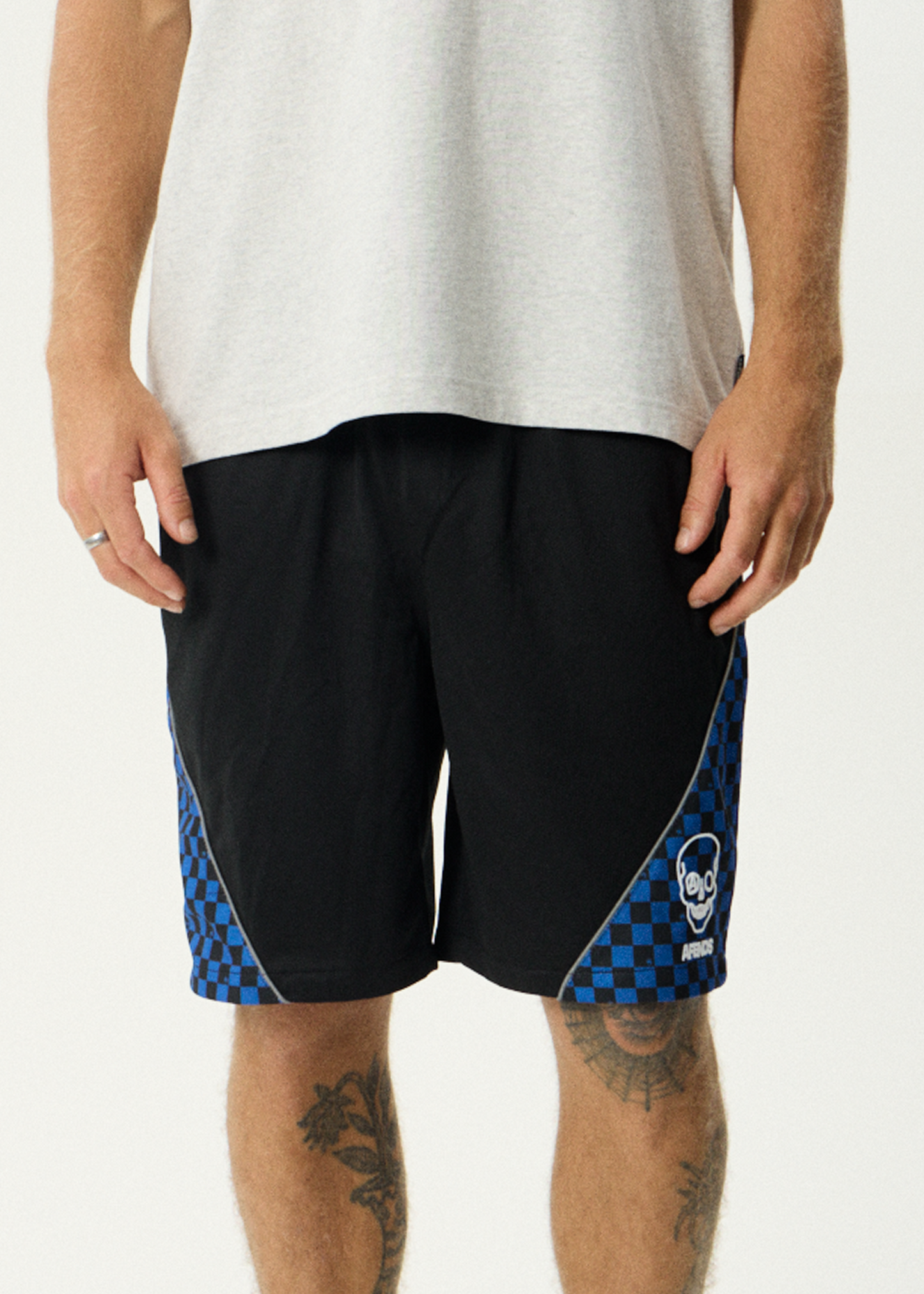 AFENDS Mens In'It 1000 - Panelled Short 20" - Black