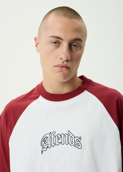 AFENDS Mens Home - Raglan Tee - White