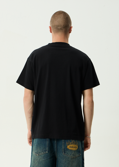 AFENDS Mens Live It - Boxy Tee - Black