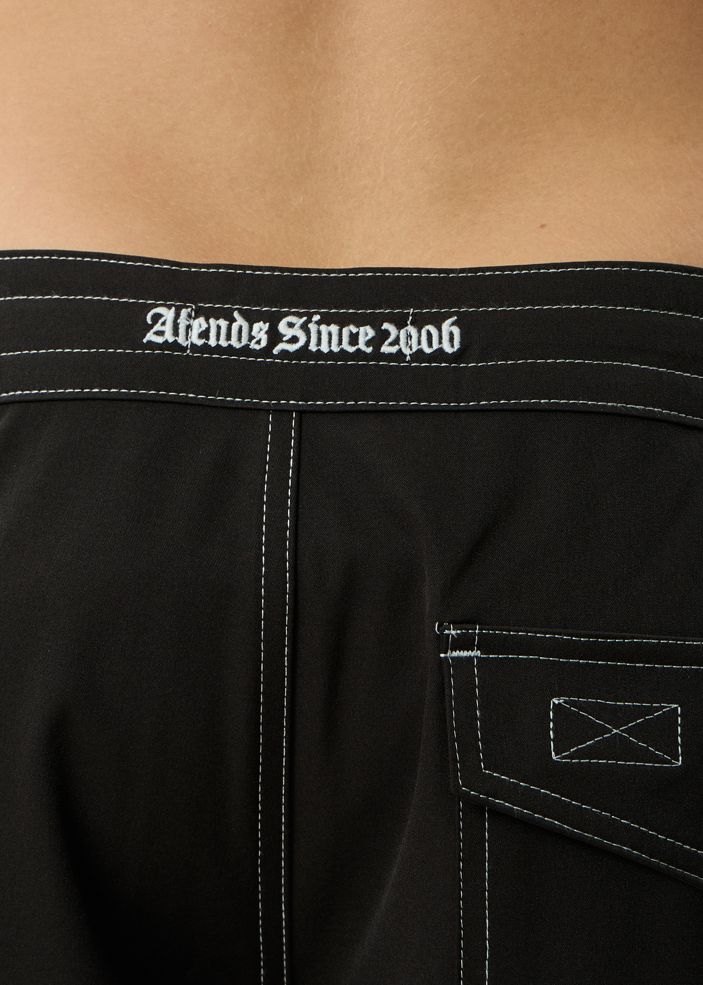 AFENDS Mens Live It - Surf Related V2 Boardshorts 19" - Black