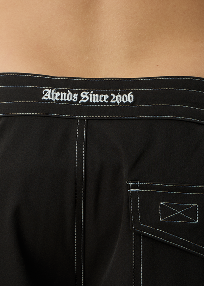 AFENDS Mens Live It - Surf Related V2 Boardshorts 19" - Black