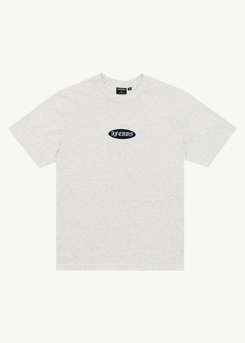 AFENDS Mens Supply - Retro Tee - Grey Marle