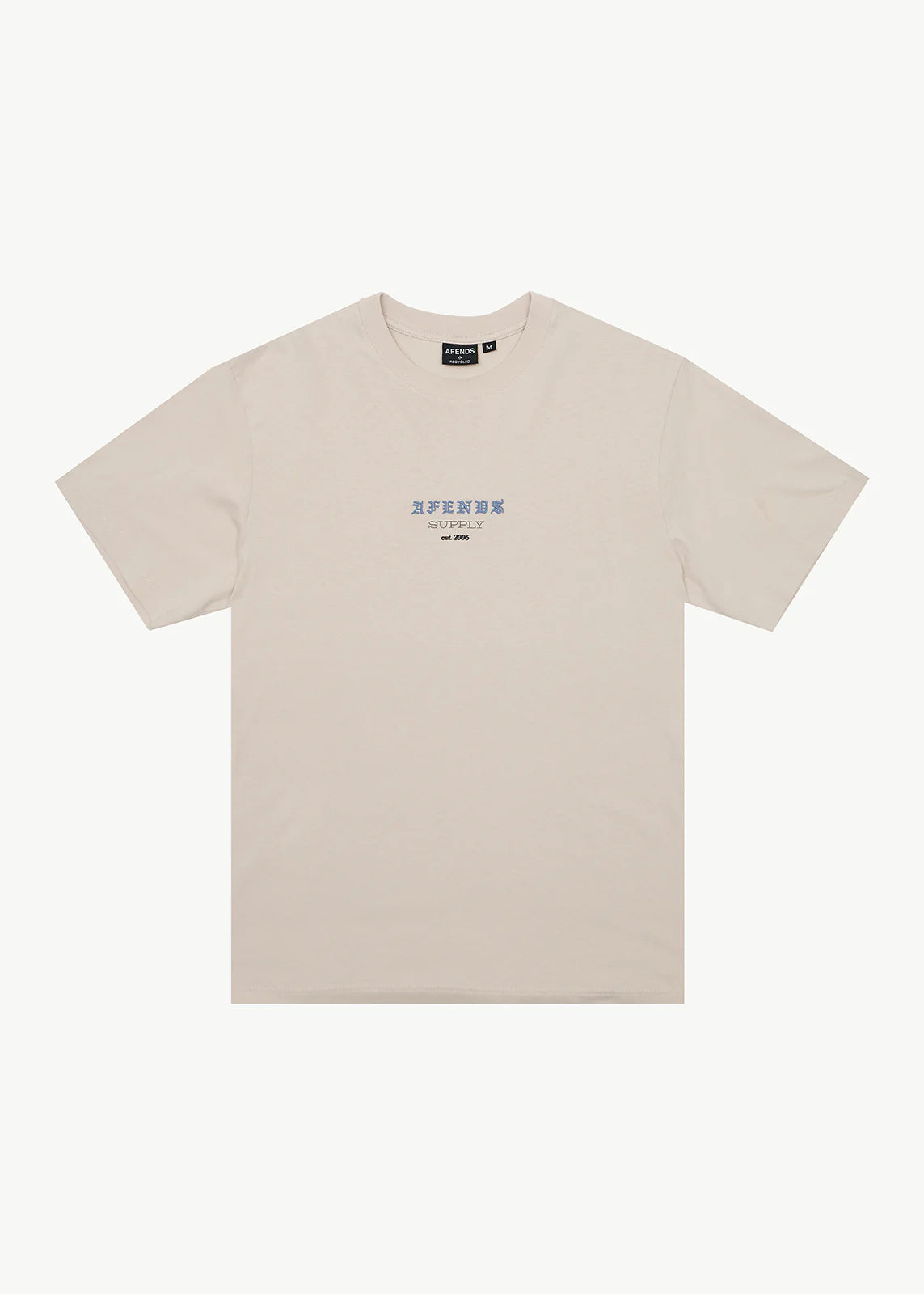 AFENDS Mens Anniversary - Retro Tee - Moonbeam