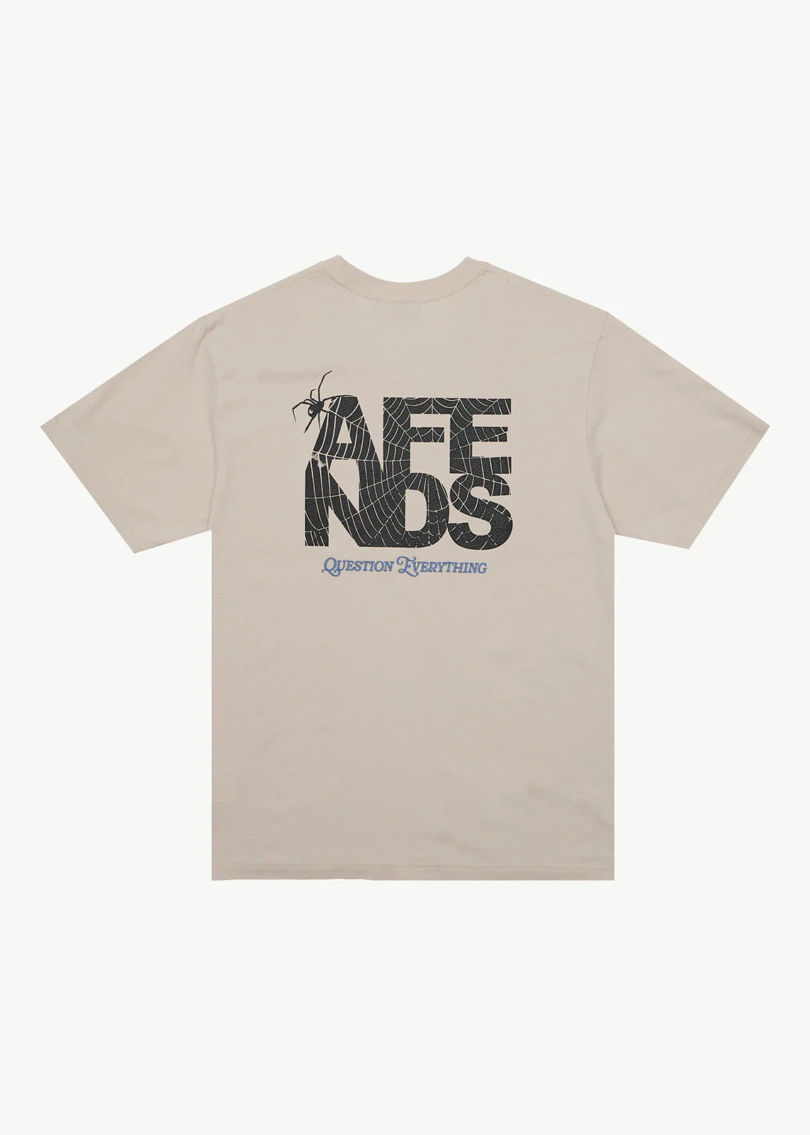 AFENDS Mens Funnel - Retro Tee - Moonbeam