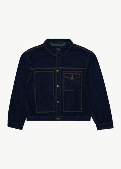 AFENDS Mens Yukon - Denim Jacket - Ink