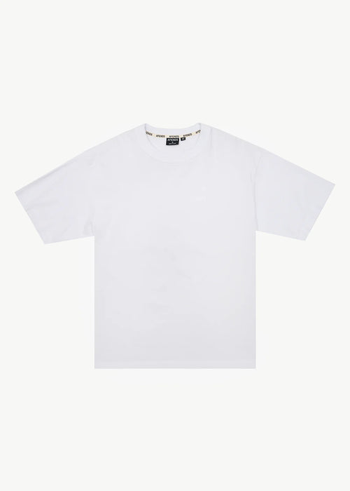 AFENDS Mens Vintage Genesis - Heavyweight Distressed Boxy Tee - Worn White