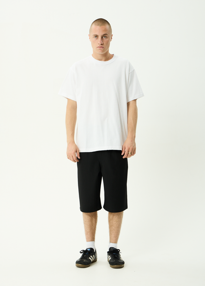 AFENDS Mens Vintage Genesis - Heavyweight Distressed Boxy Tee - Worn White