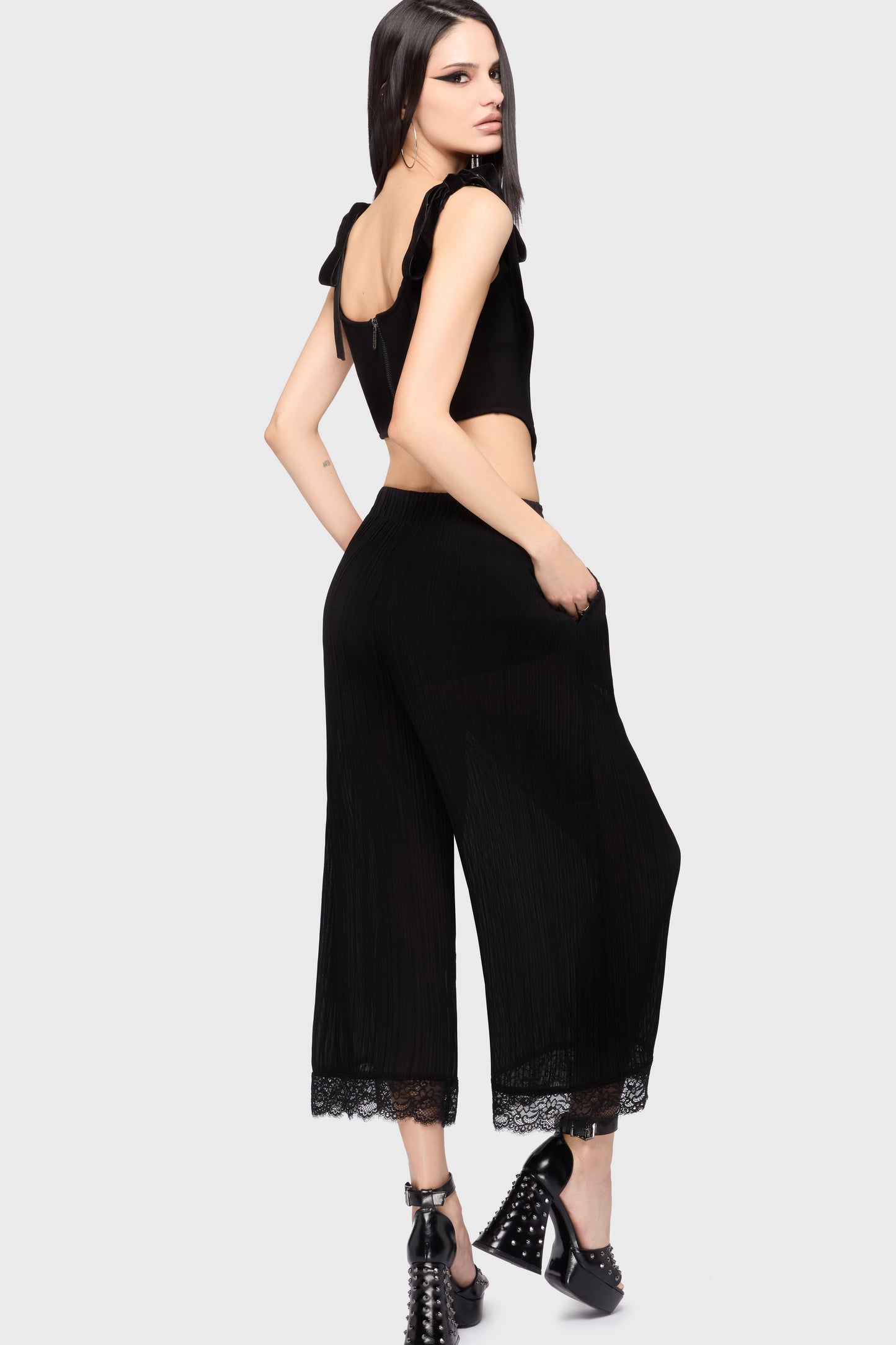 Midnight Vale Pleated Trousers