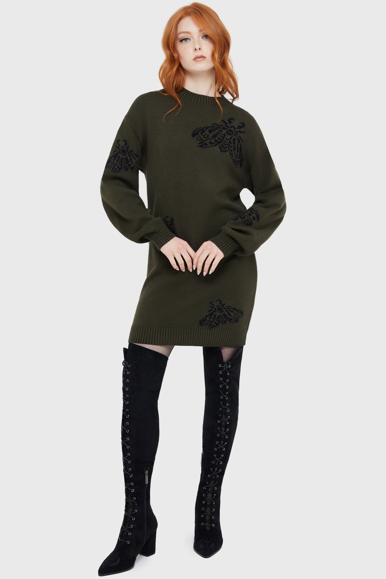 Moth Light Sweater Dress