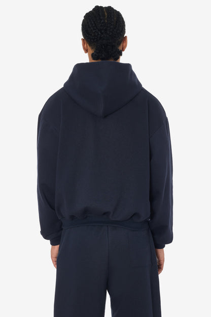 MWF10 - 10 oz. Mid-weight Poly Cotton Fleece Waist Length Zip-Up Hoodie