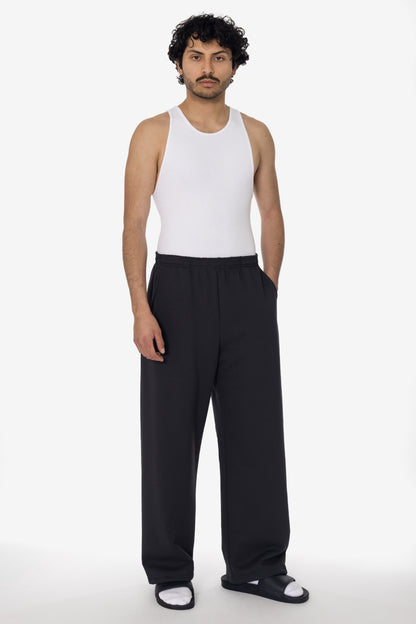 MWF1045 - 10 oz. Mid-Weight Poly Cotton Fleece Wide Open Bottom Sweatpant