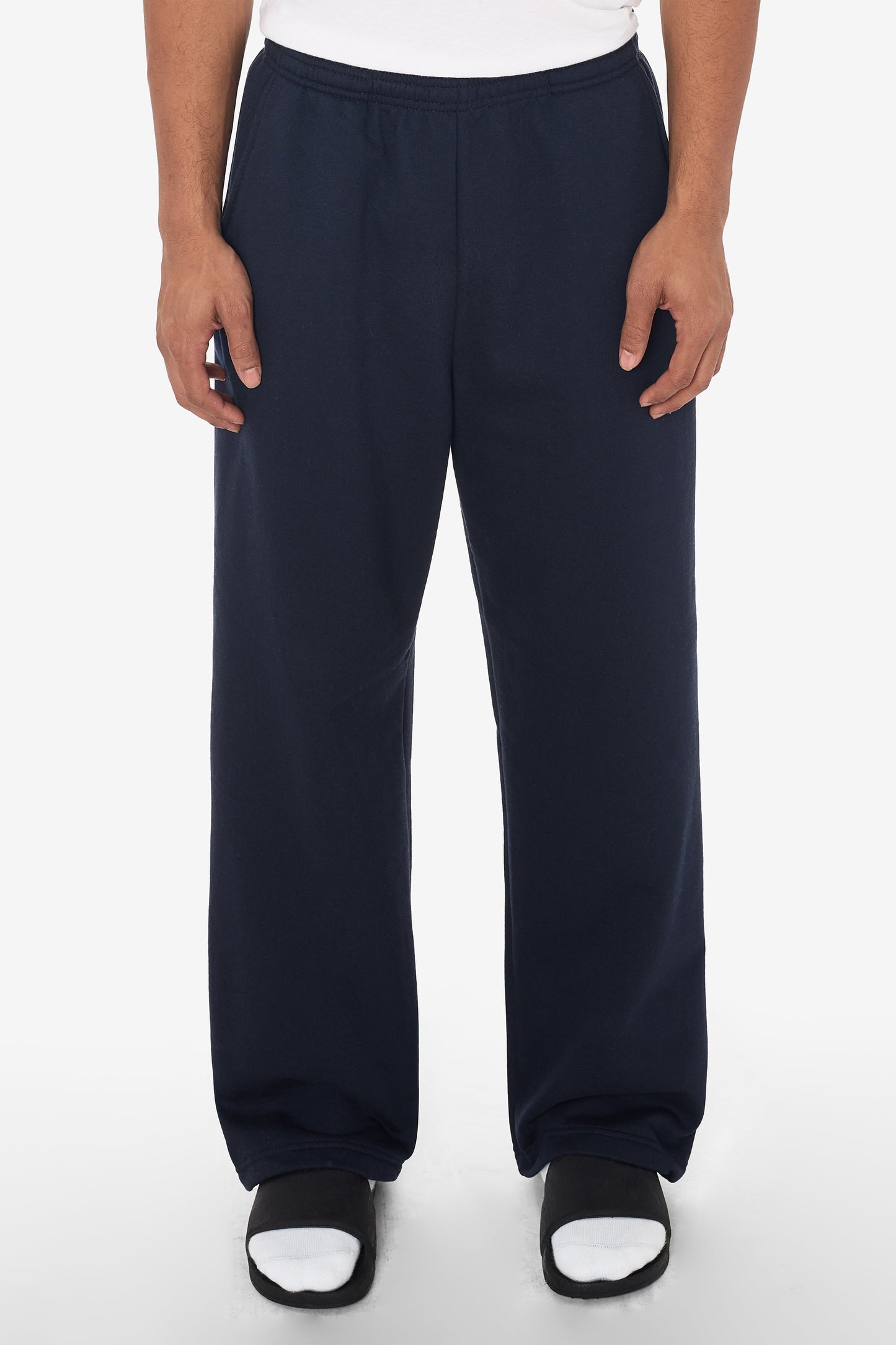 MWF1045 - 10 oz. Mid-Weight Poly Cotton Fleece Wide Open Bottom Sweatpant