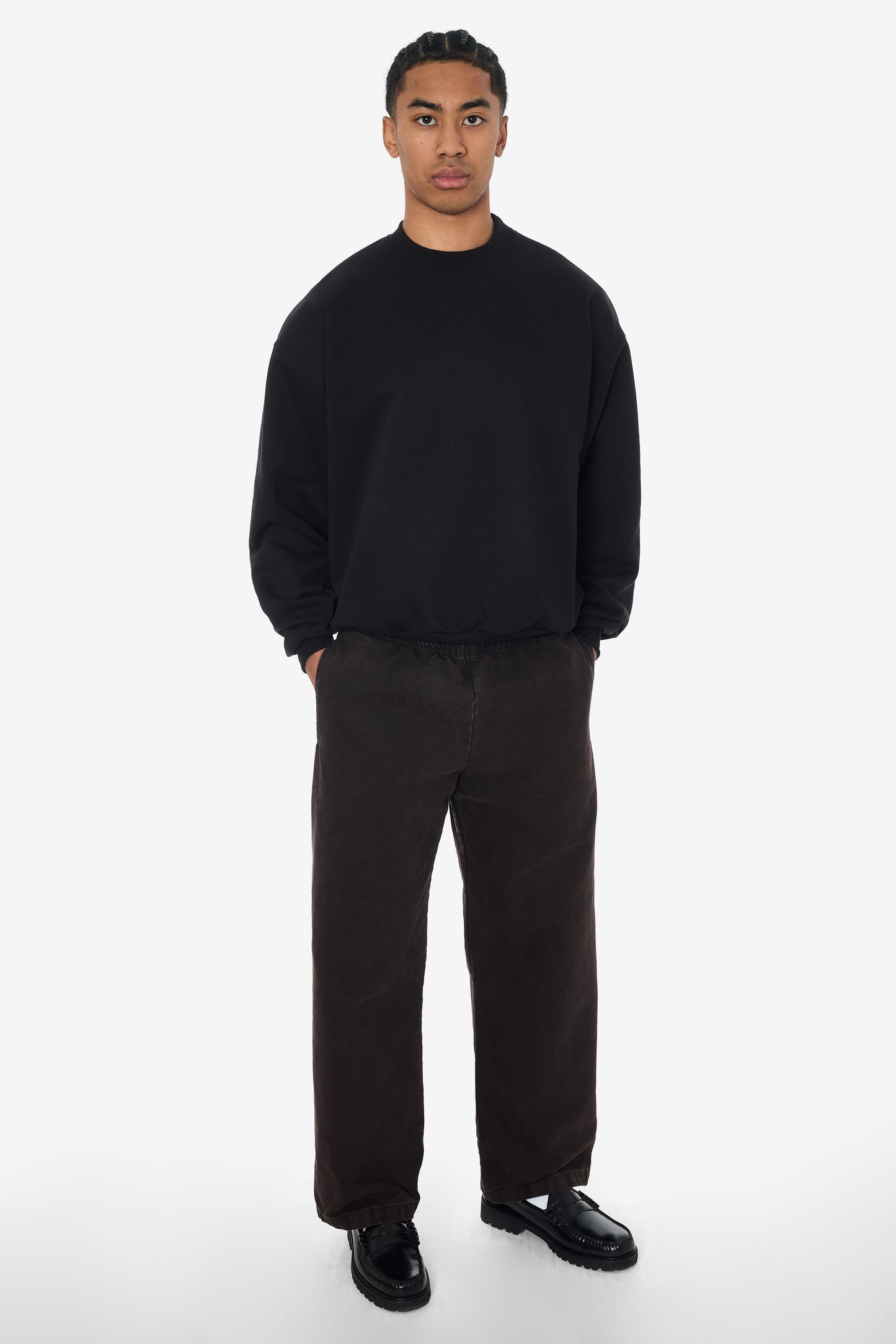 MWF1047 - 10 oz. Mid-weight Poly Cotton Fleece Wide Crewneck