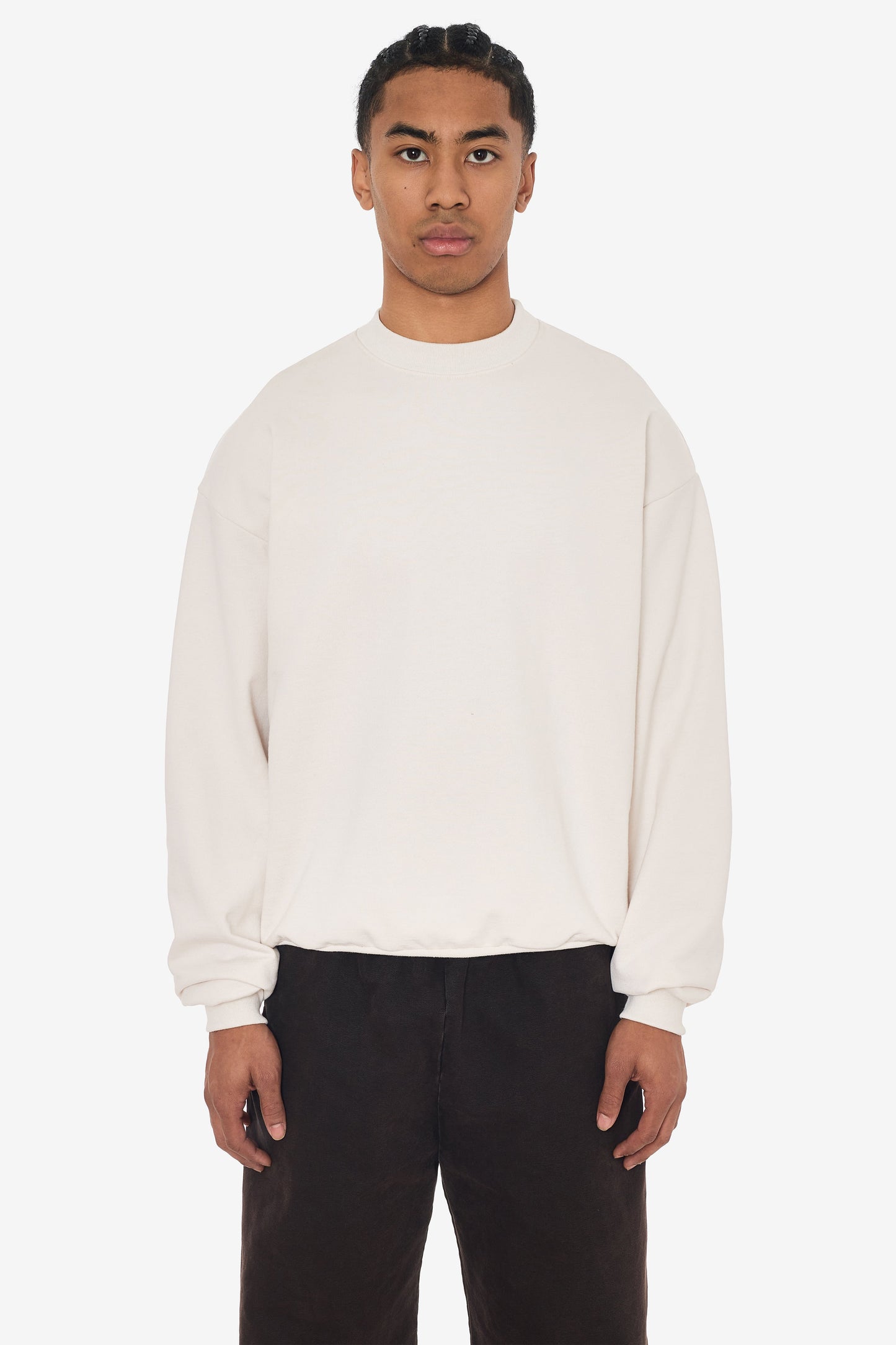 MWF1047 - 10 oz. Mid-weight Poly Cotton Fleece Wide Crewneck