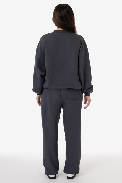 MWF1047 Unisex - 10 oz. Mid-weight Poly Cotton Fleece Wide Crewneck