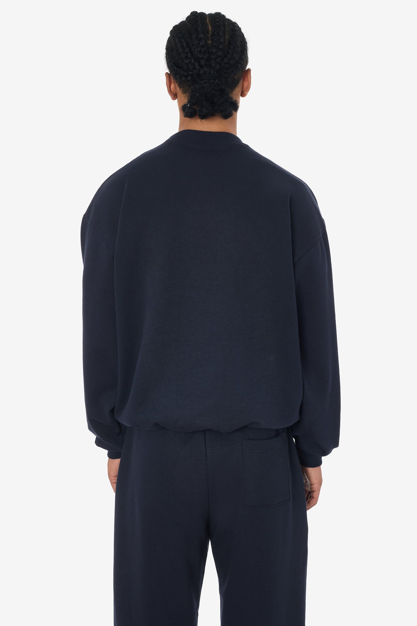 MWF1047 - 10 oz. Mid-weight Poly Cotton Fleece Wide Crewneck