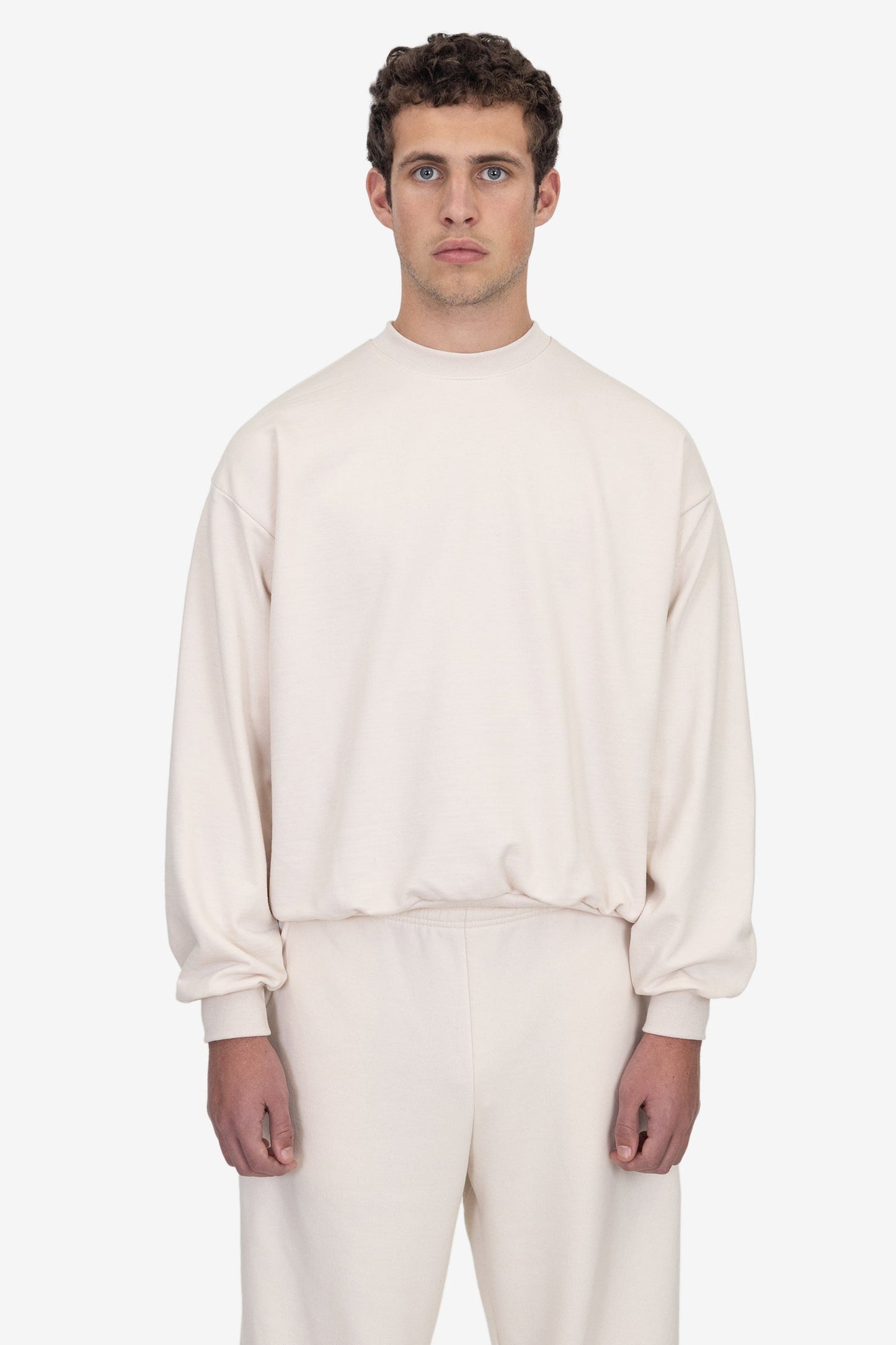 MWF1047 - 10 oz. Mid-weight Poly Cotton Fleece Wide Crewneck