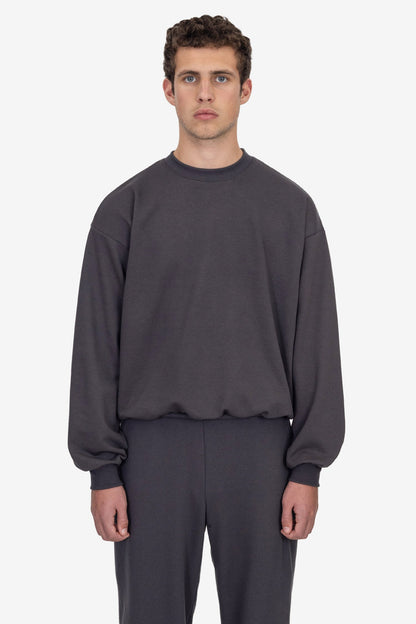 MWF1047 - 10 oz. Mid-weight Poly Cotton Fleece Wide Crewneck