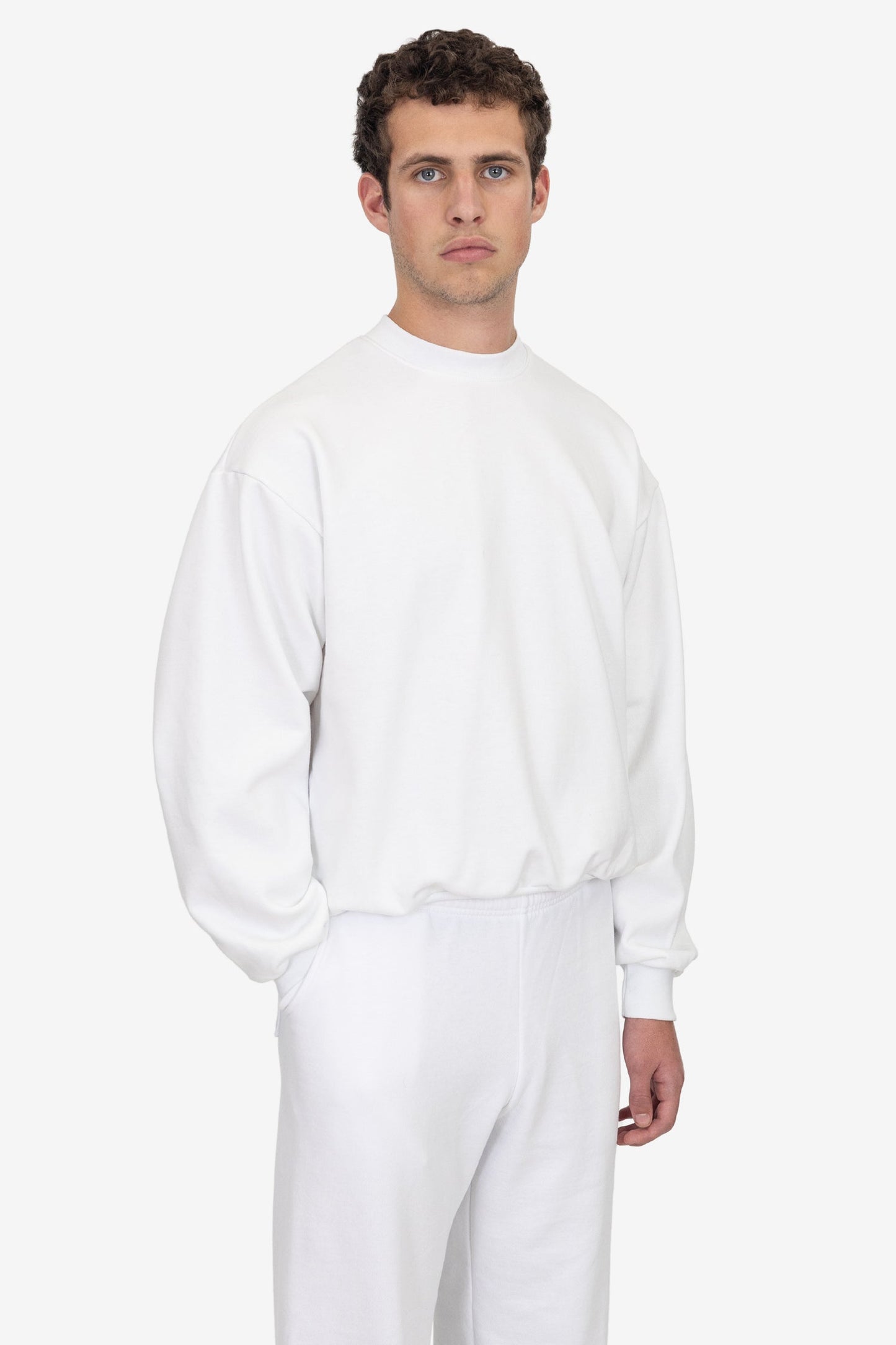 MWF1047 - 10 oz. Mid-weight Poly Cotton Fleece Wide Crewneck