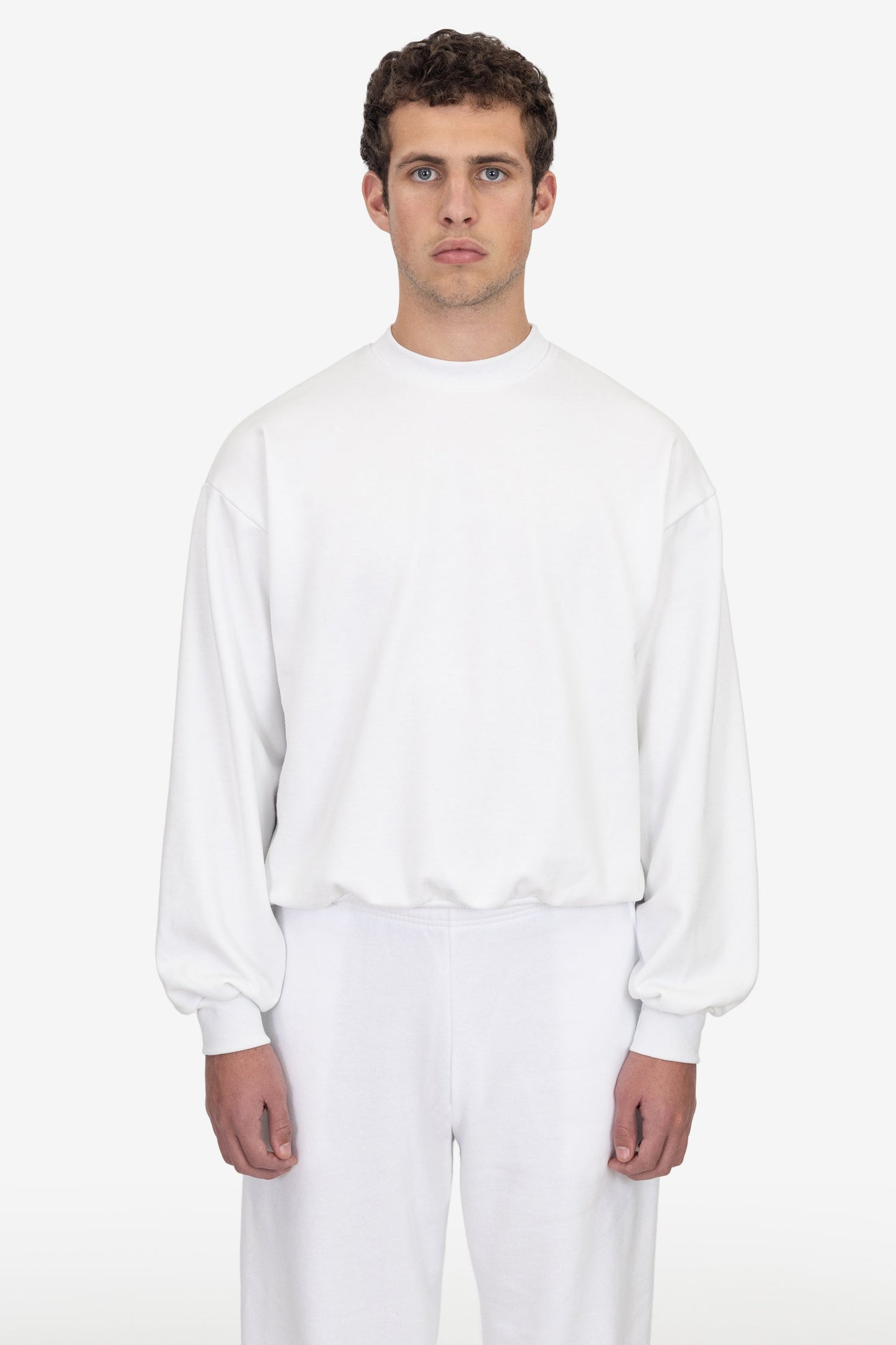 MWF1047 - 10 oz. Mid-weight Poly Cotton Fleece Wide Crewneck