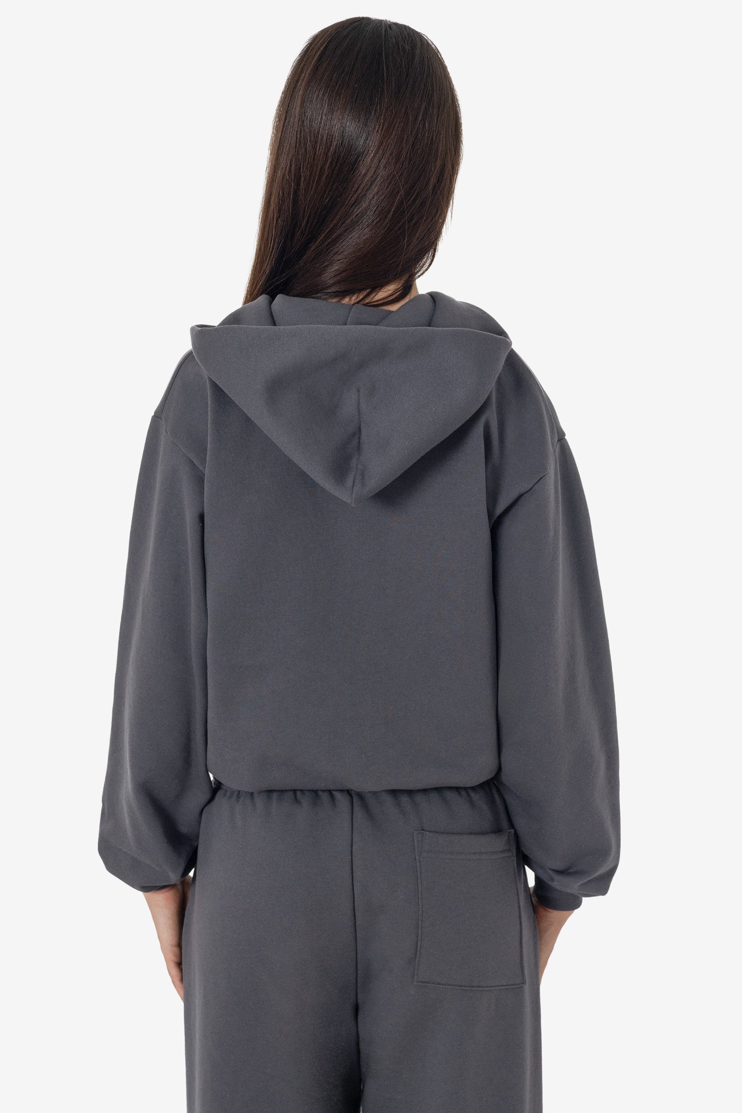 MWF10 - 10 oz. Mid-weight Poly Cotton Fleece Waist Length Zip-Up Hoodie