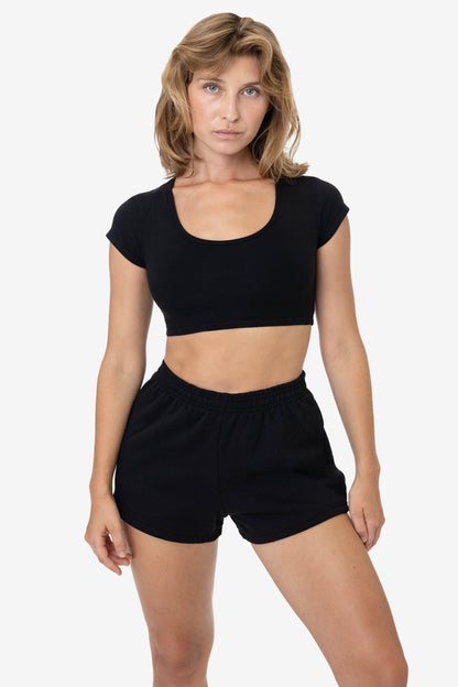 MWF314 - 10 oz. Mid-Weight Poly Cotton Fleece Short Shorts