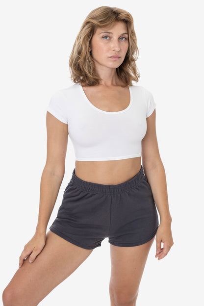 MWF314 - 10 oz. Mid-Weight Poly Cotton Fleece Short Shorts