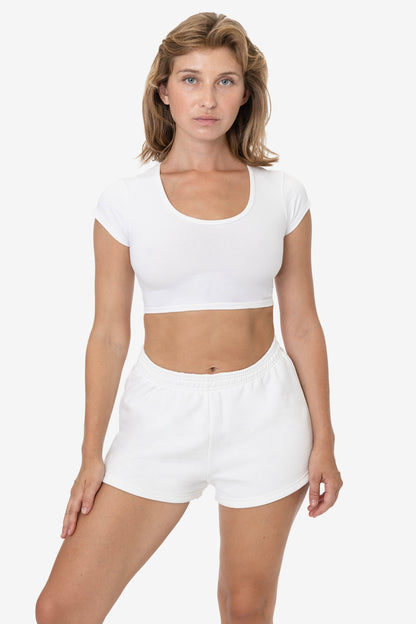 MWF314 - 10 oz. Mid-Weight Poly Cotton Fleece Short Shorts