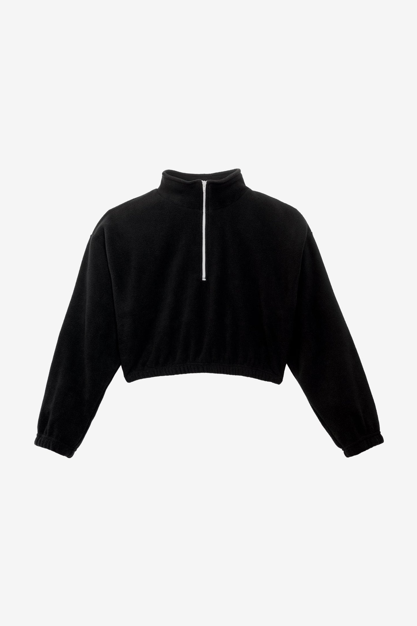 PF306 - Cropped Polar Fleece Half Zip Pullover