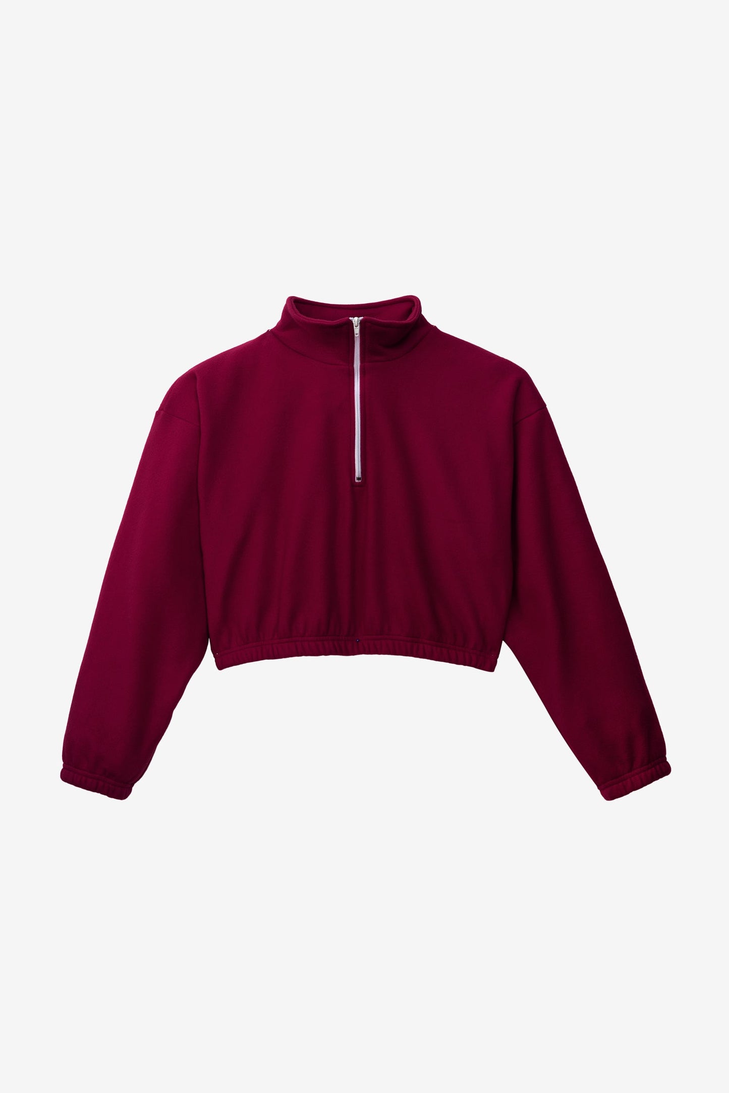 PF306 - Cropped Polar Fleece Half Zip Pullover