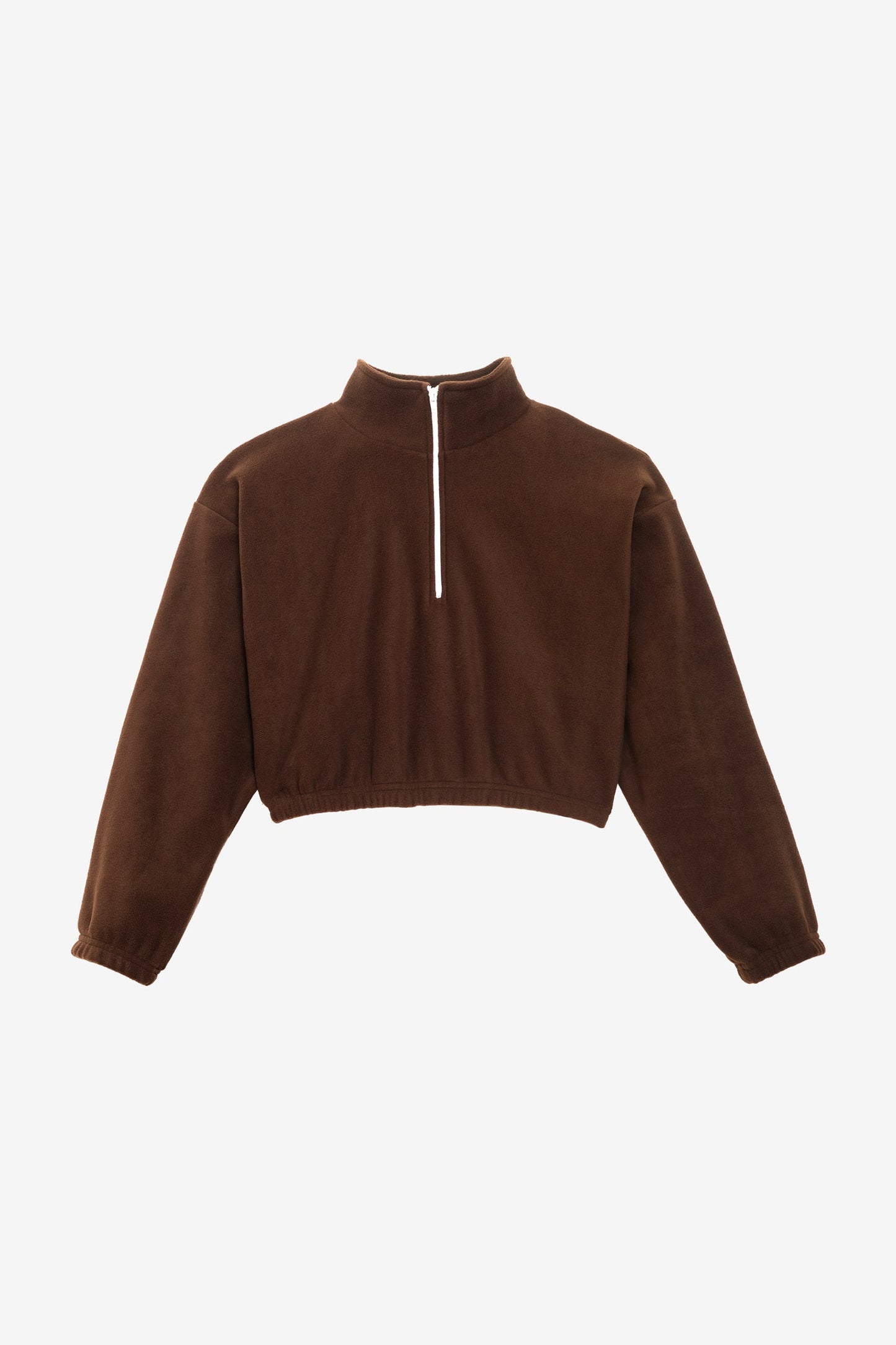 PF306 - Cropped Polar Fleece Half Zip Pullover