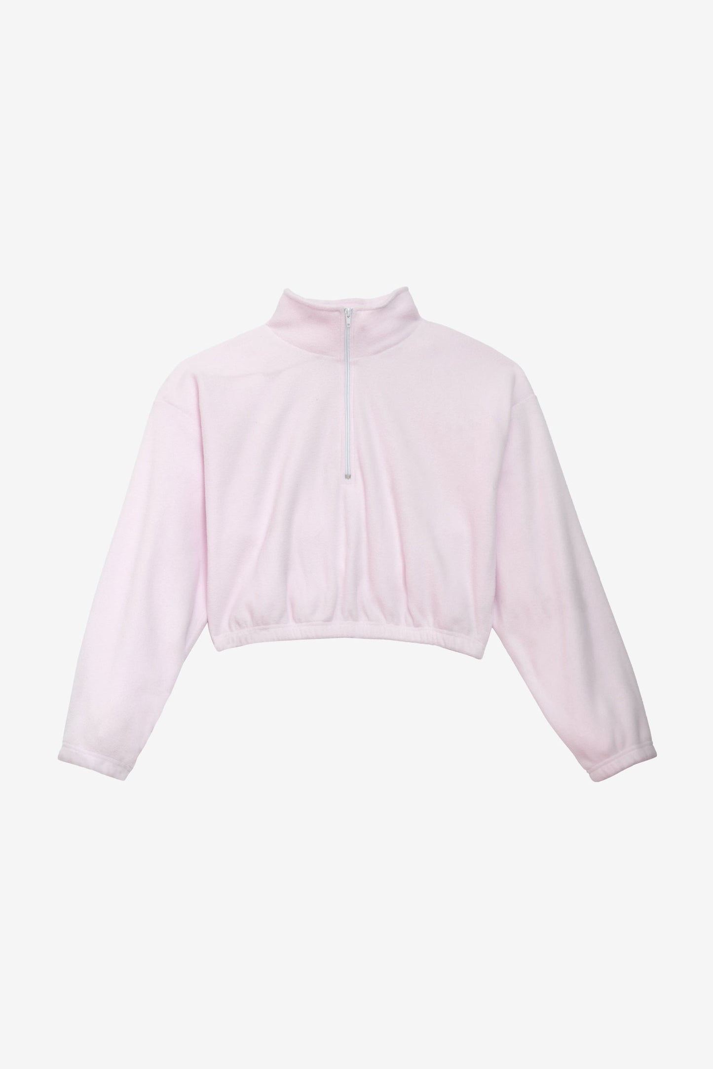 PF306 - Cropped Polar Fleece Half Zip Pullover