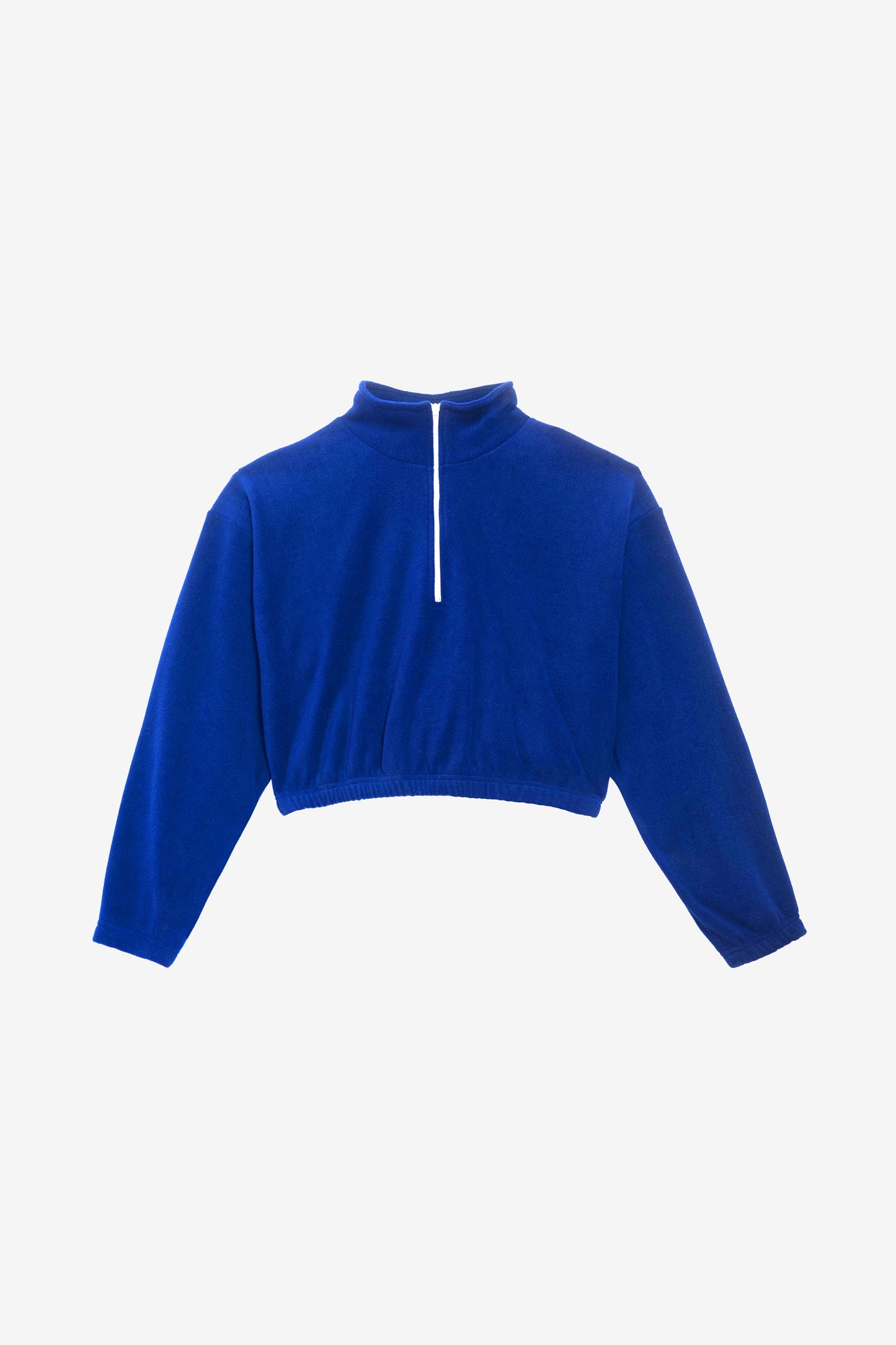 PF306 - Cropped Polar Fleece Half Zip Pullover