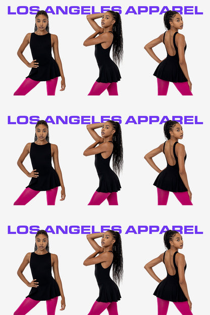 PON413 - Ponte Boatneck Ballerina Skirted Leotard