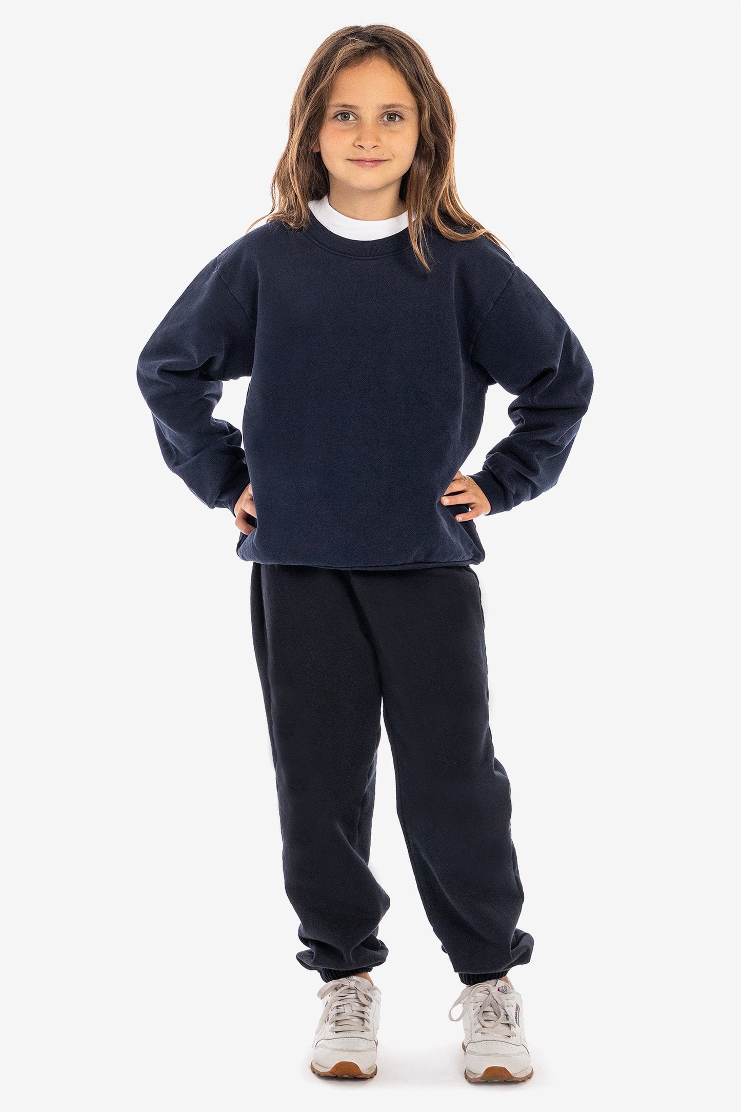 HF107GD - Kids Heavy Fleece Garment Dye Crew Sweatshirt