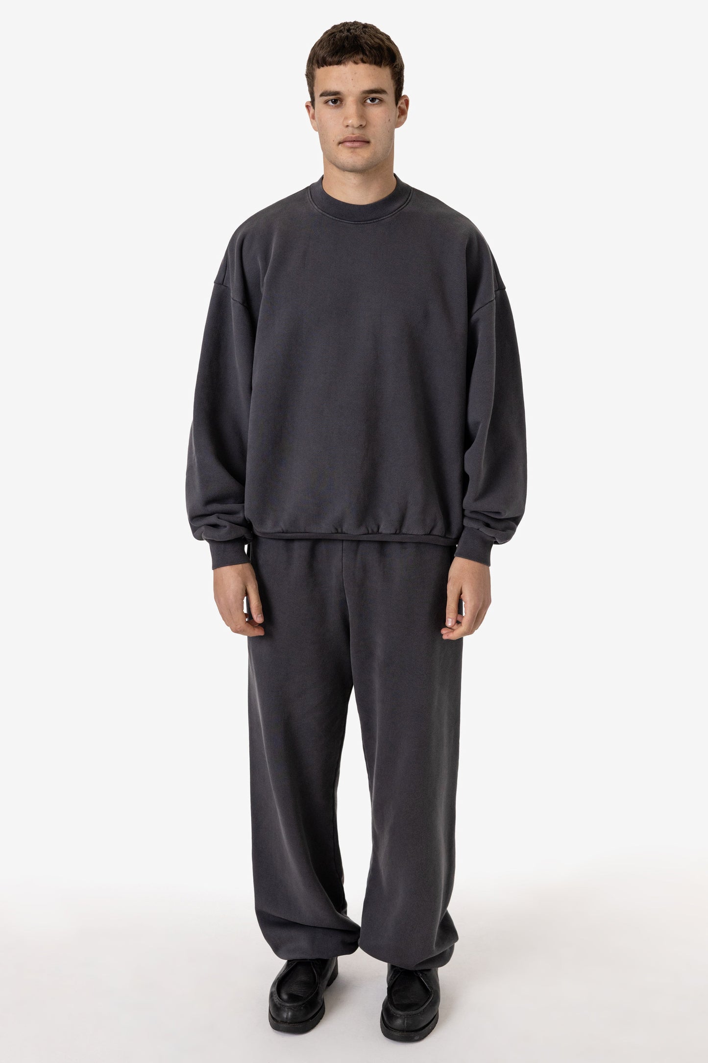 PLU07GD - 16oz. Garment Dye Plush Fleece Pullover Crewneck Sweatshirt