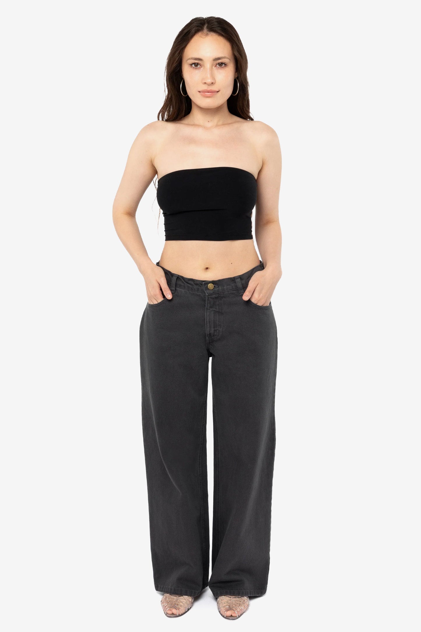 RBDW401GD - 12 oz Bull Denim Mid Rise Wide Leg Jeans