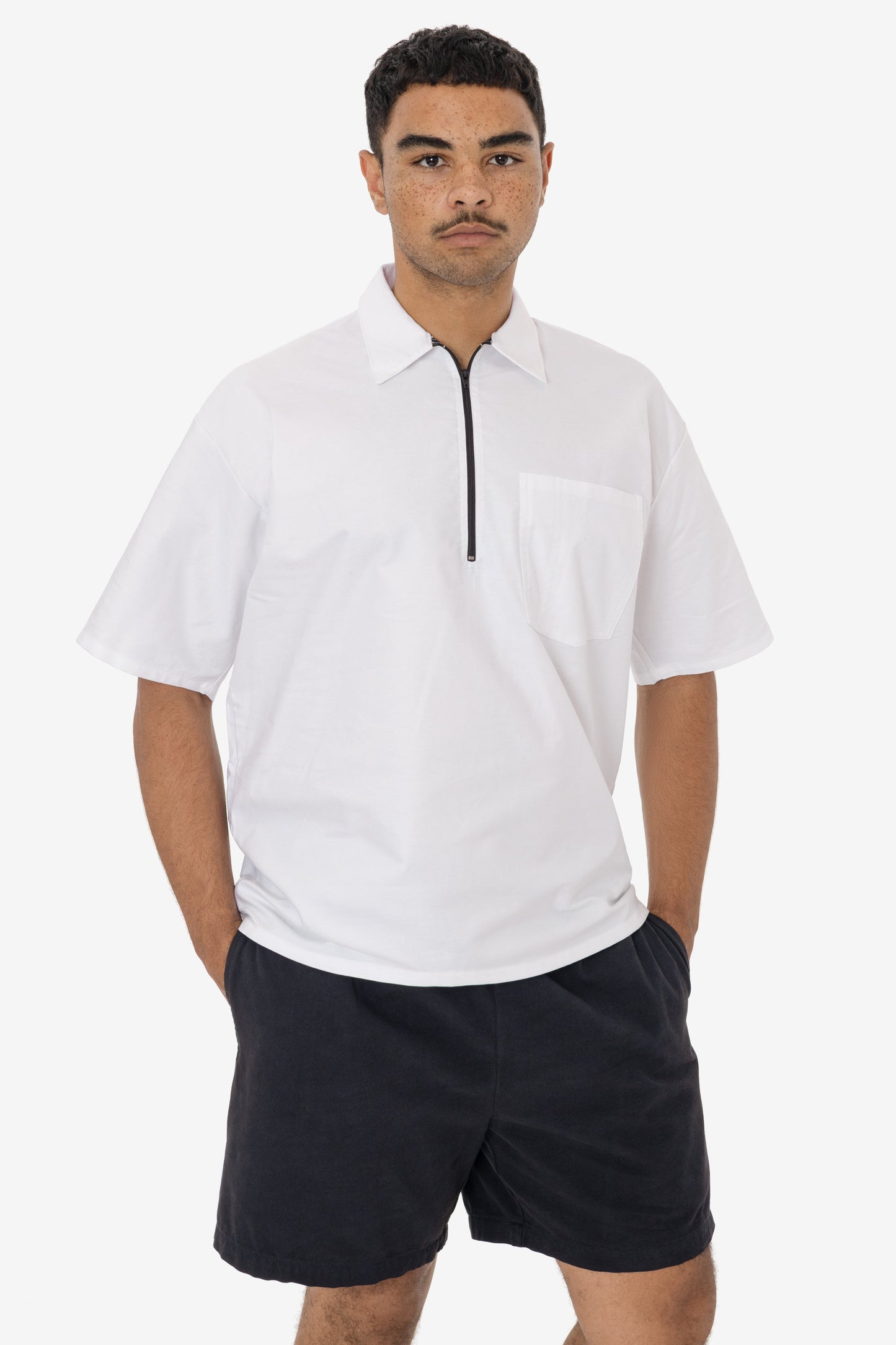 RCP409 - Oxford Zip-Up Work Shirt