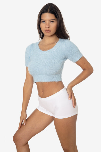 RFK4980 - Short Sleeve Fuzzy Sweater
