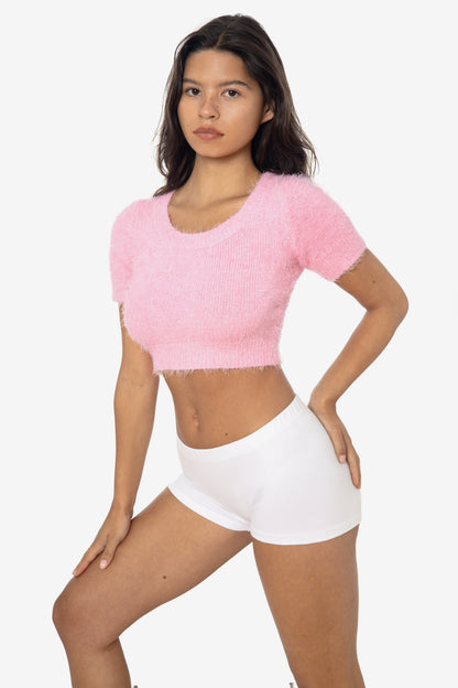 RFK4980 - Short Sleeve Fuzzy Sweater