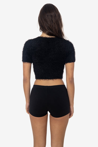 RFK4980 - Short Sleeve Fuzzy Sweater