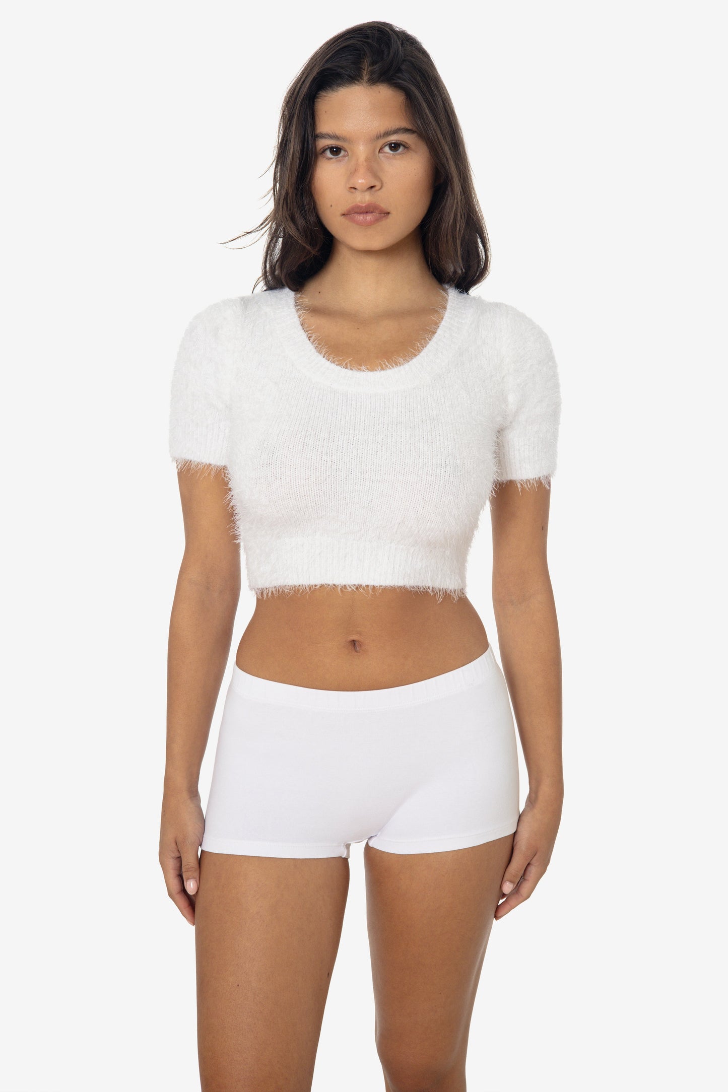 RFK4980 - Short Sleeve Fuzzy Sweater