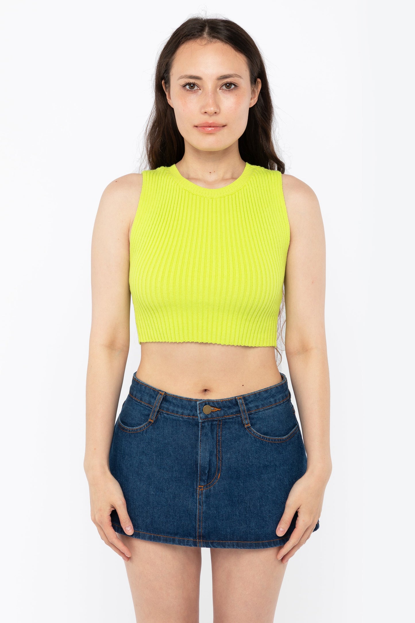 RFK50 - Ultra Heavy Knit Ribbed Crop Top