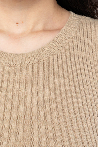 RFK50 - Ultra Heavy Knit Ribbed Crop Top