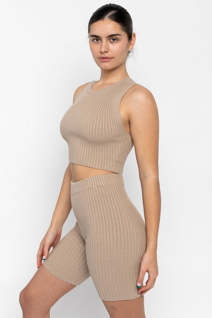 RFK52 - Ultra Heavy Knit Ribbed Bike Shorts