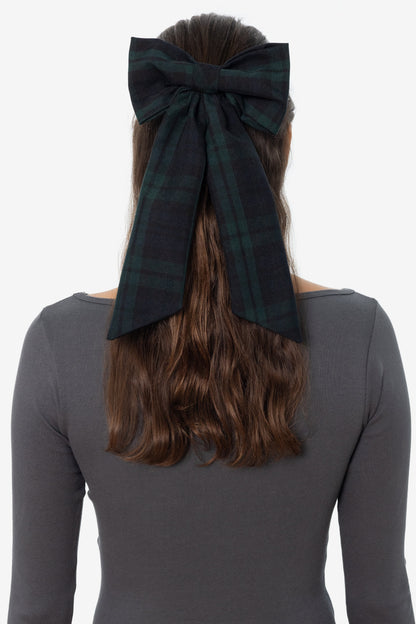 RGB051P - Plaid Long Schoolgirl Bow