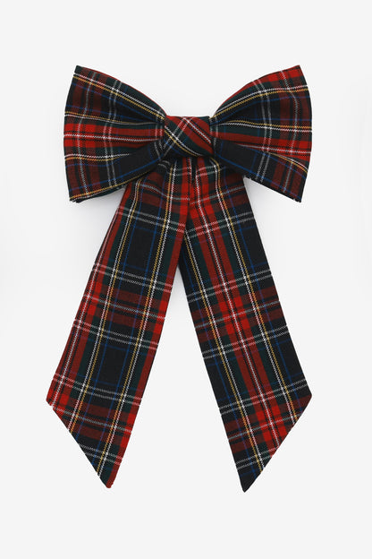 RGB051P - Plaid Long Schoolgirl Bow