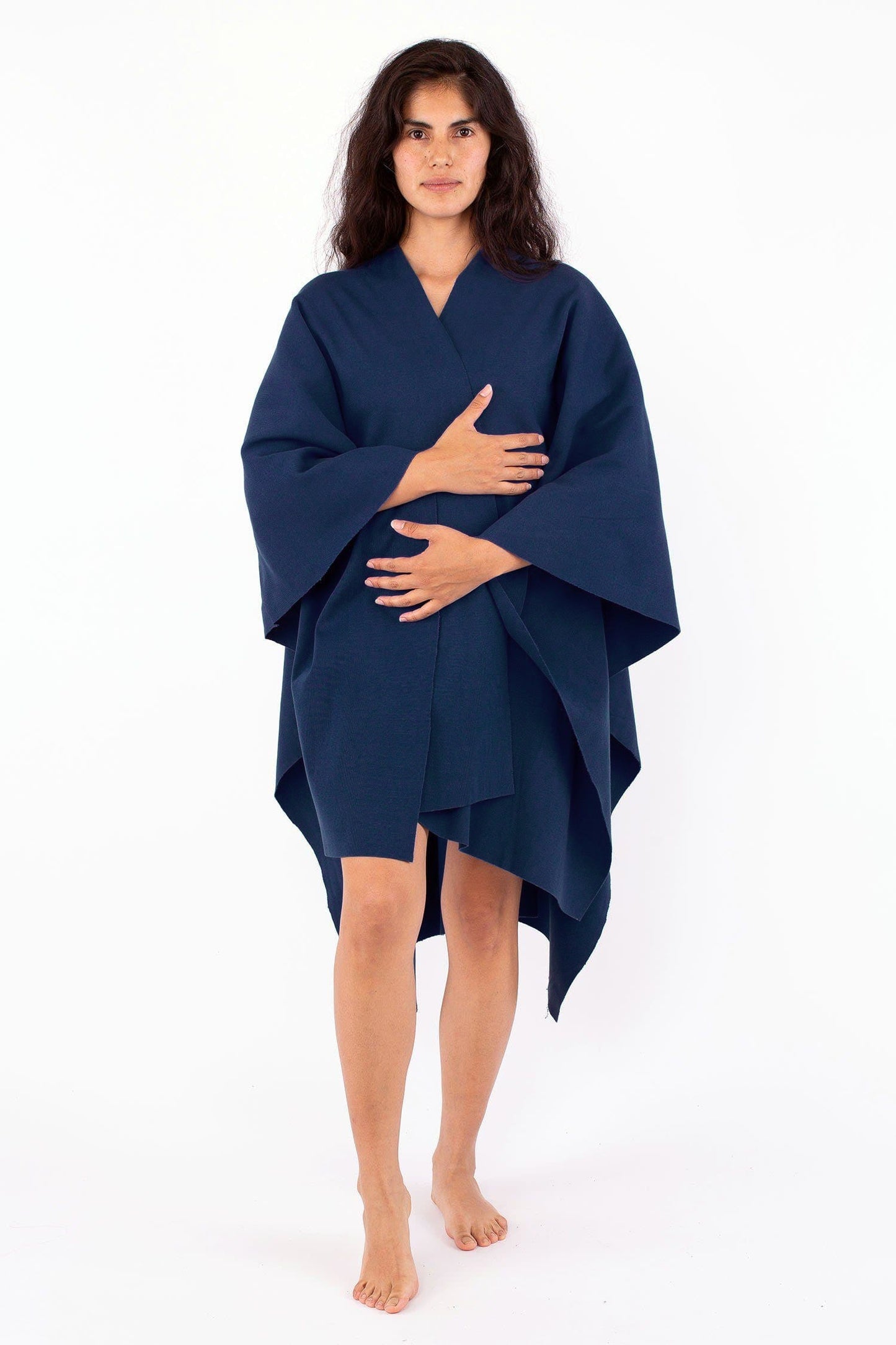 RHFR399GD - Heavy Cotton Rib Poncho